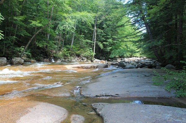 river flowing in spring nh