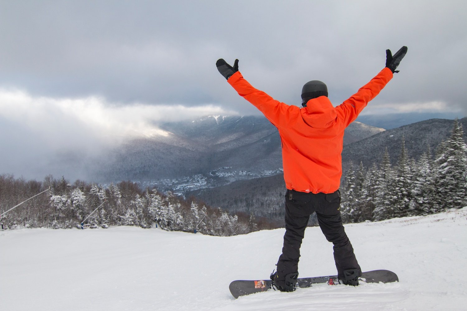 skiing on Thanksgiving