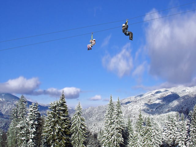 Alpine Adventures Winter Zipline