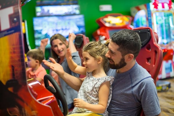 game room having fun