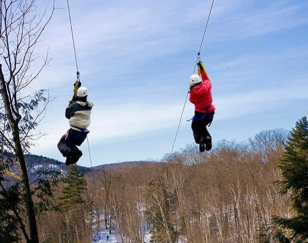 winter zipline