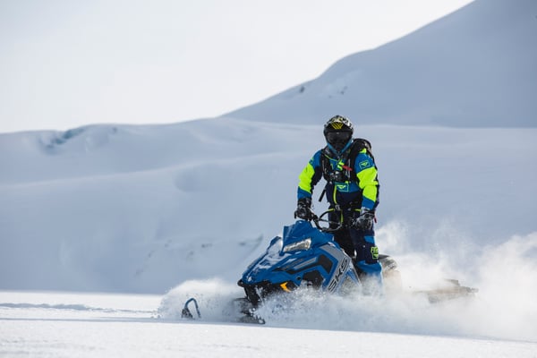 action packed snowmobiling